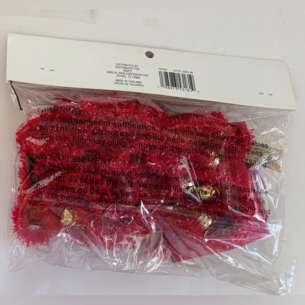 Spanish language Christmas garland NWT NEW 2 sets 6 ft Xmas decor Ashland